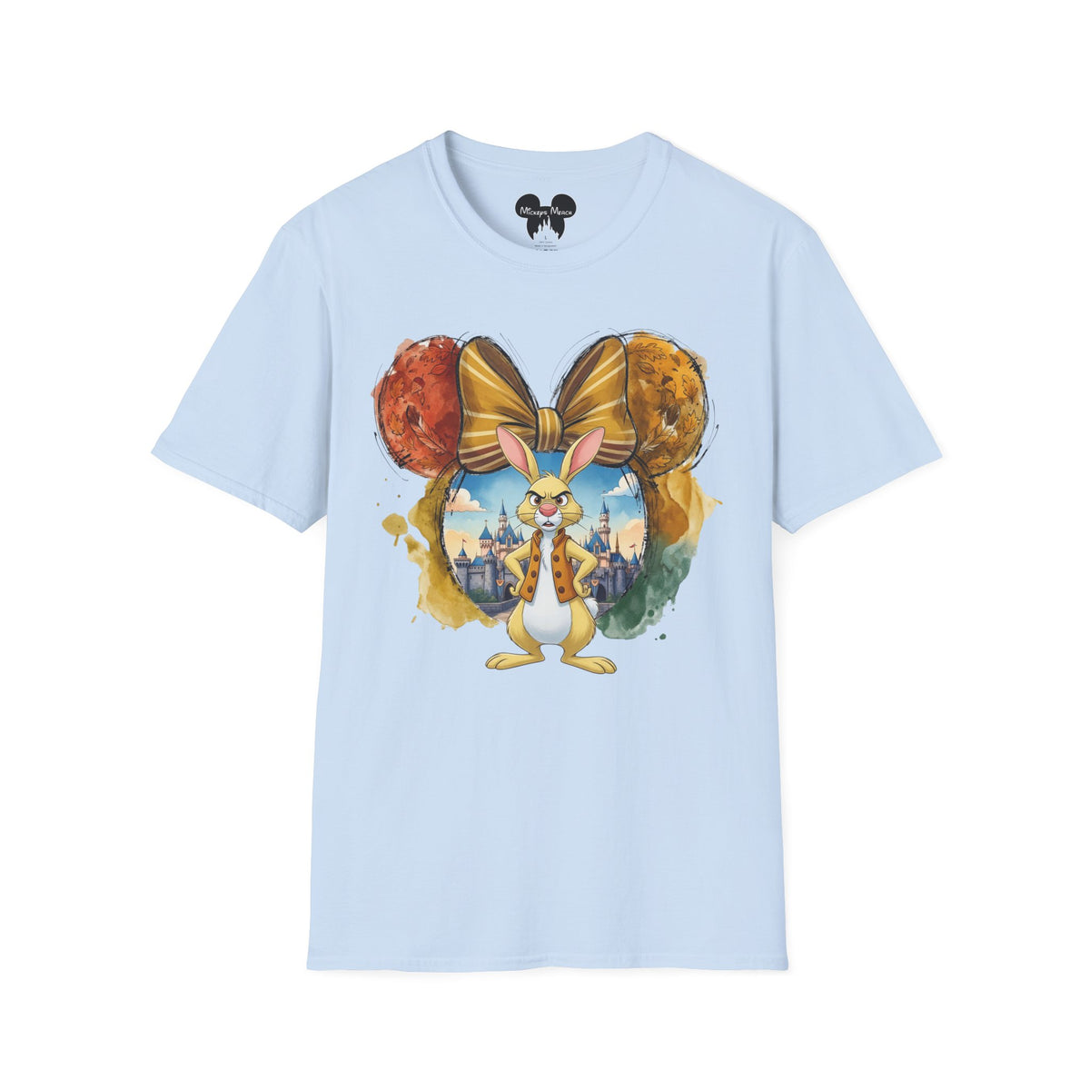 Winnie the Pooh - Rabbit's Gold Bow Vignette Unisex Graphic Tee