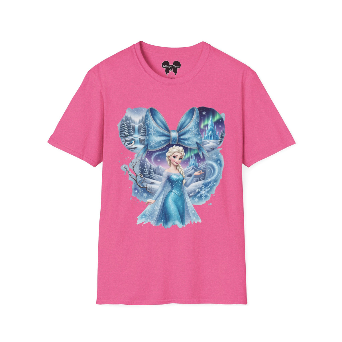 Disney Princess - Elsa's Frozen Ice Castle Vignette Unisex Graphic Tee