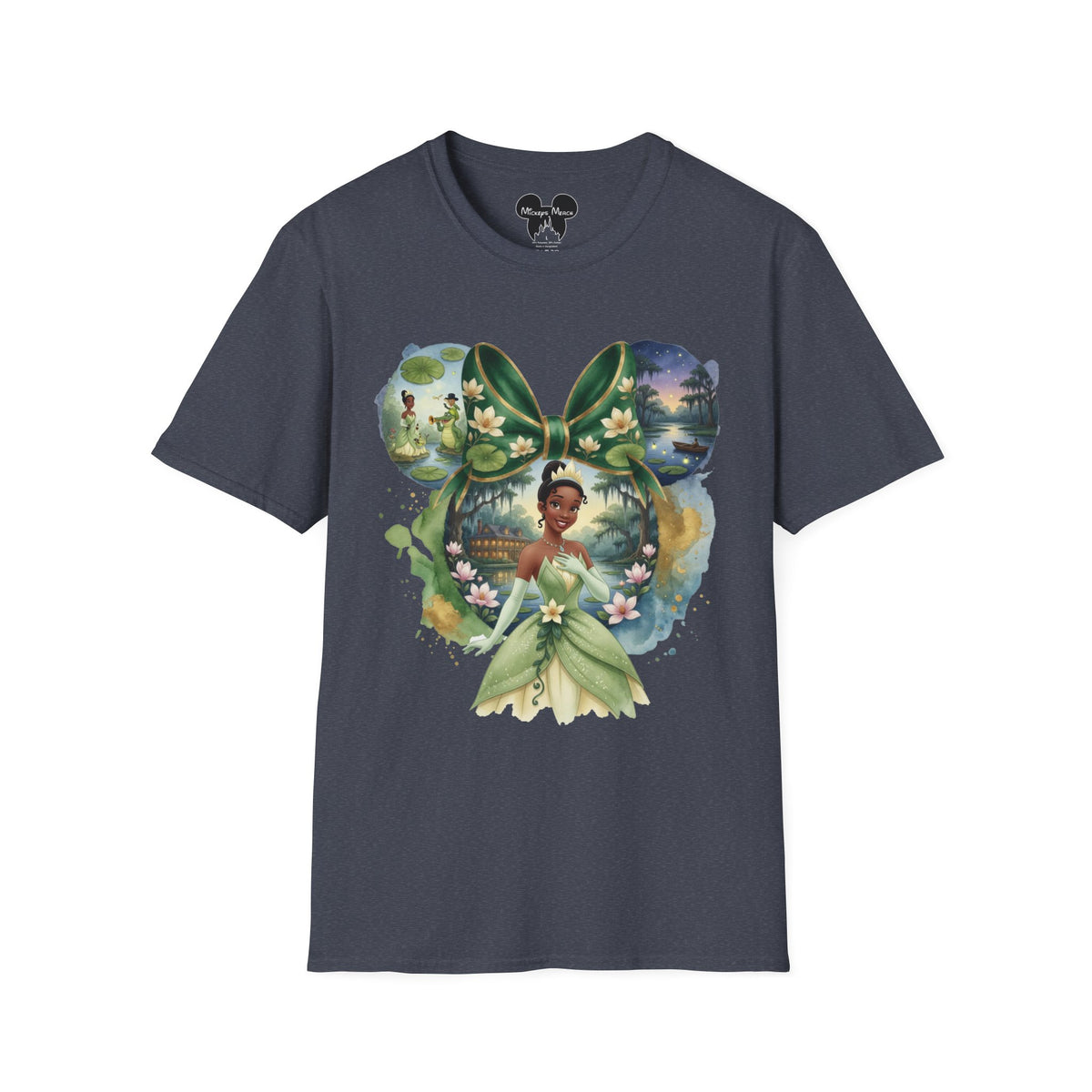 Disney Princess - Tiana's Bayou Waterlily Vignette Unisex Graphic Tee