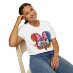 Sensational Six - Minnie's Pink Polka Dot Castle Vignette Unisex Graphic Tee