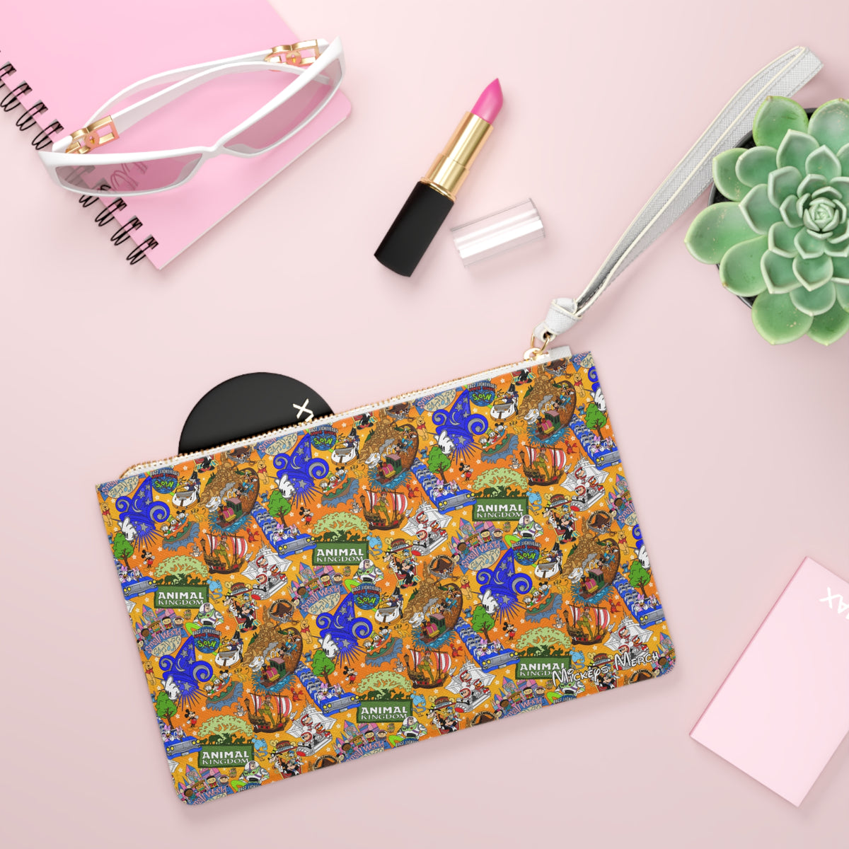 Four Parks Ride Collage Convertible Wristlet Clutch