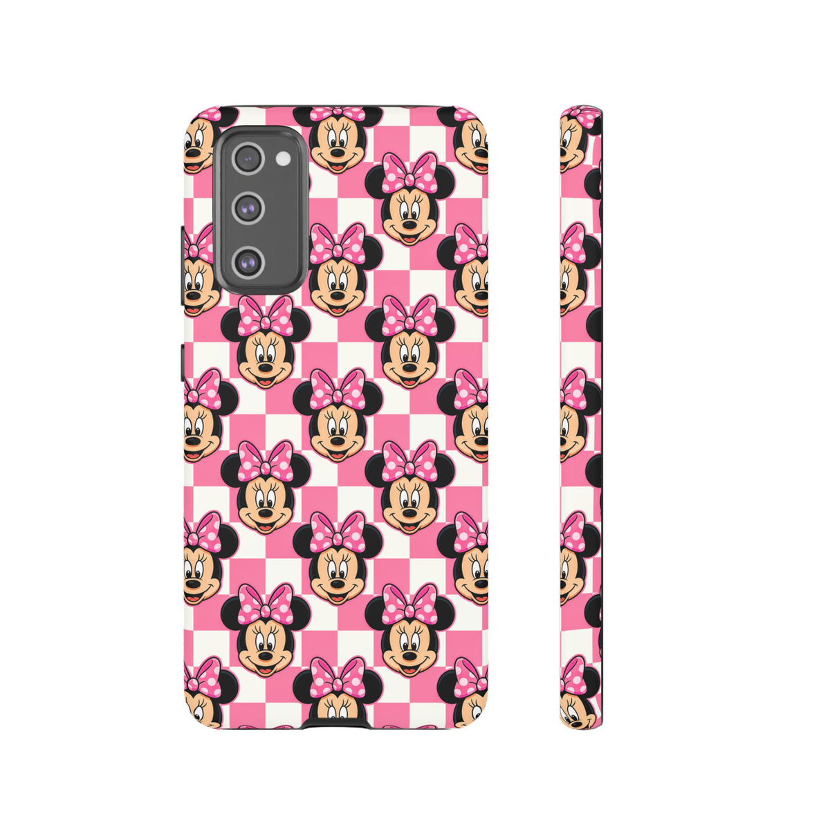 Pink Checkerboard Minnie Resort Ready Cell Phone Tech Case