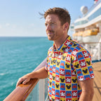Checkerboard Mickey Hands Performance Polo Shirt