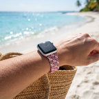 Pink Checkerboard Minnie Whimsical Watch Band - Apple