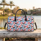 Emoji Mickey PU Leather Travel Bag