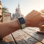 Green Checkerboard Goofy Whimsical Watch Band - Apple