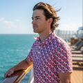 Pink Checkerboard Minnie Performance Polo Shirt