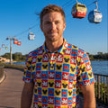 Checkerboard Mickey Hands Performance Polo Shirt
