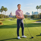 Pink Checkerboard Minnie Performance Polo Shirt