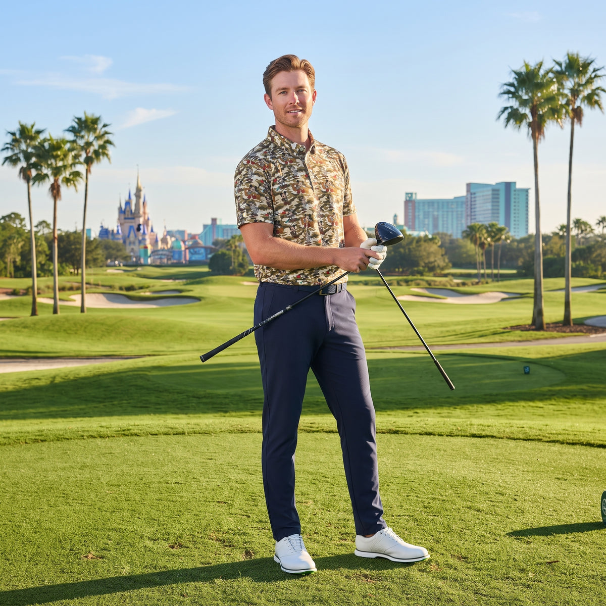 Jungle Camo Mickey Performance Polo Shirt