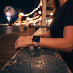 Figment on the Moon Yellow Whimsical Watch Band - Apple