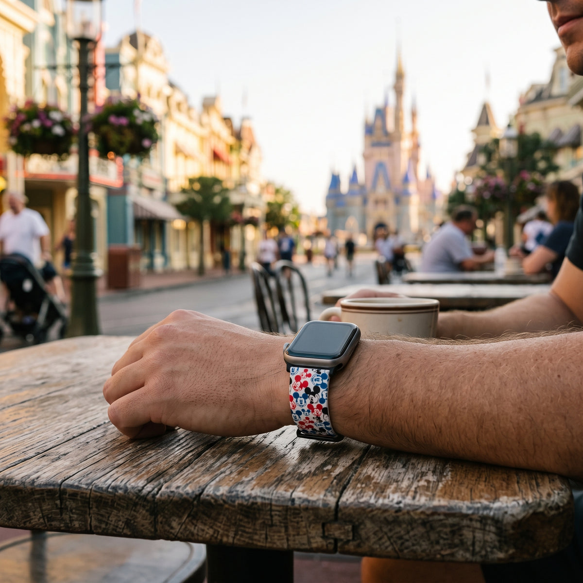 Emoji Mickey Whimsical Watch Band - Apple