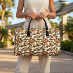 Jungle Camo Mickey PU Leather Travel Bag