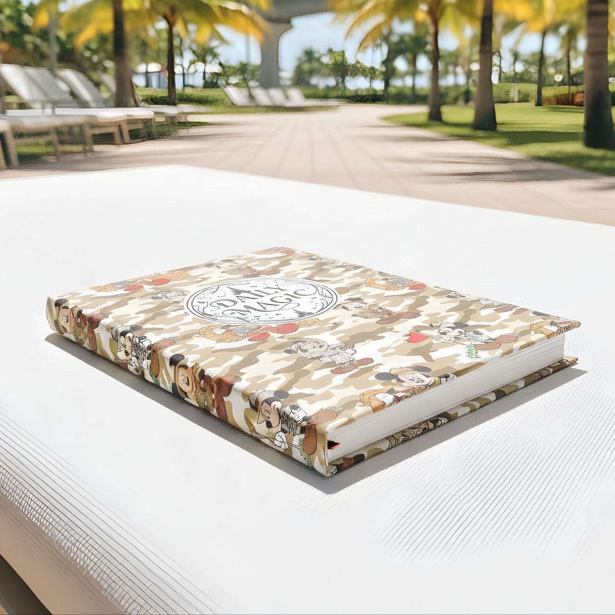 Jungle Camo Mickey Daily Magic Matte Hardcover Journal