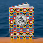 Checkerboard Mickey Hands Daily Magic Matte Hardcover Journal