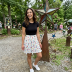 Castle Celebration skirt at sculpture park