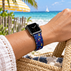 Character Arrows watchband at a tropical beach