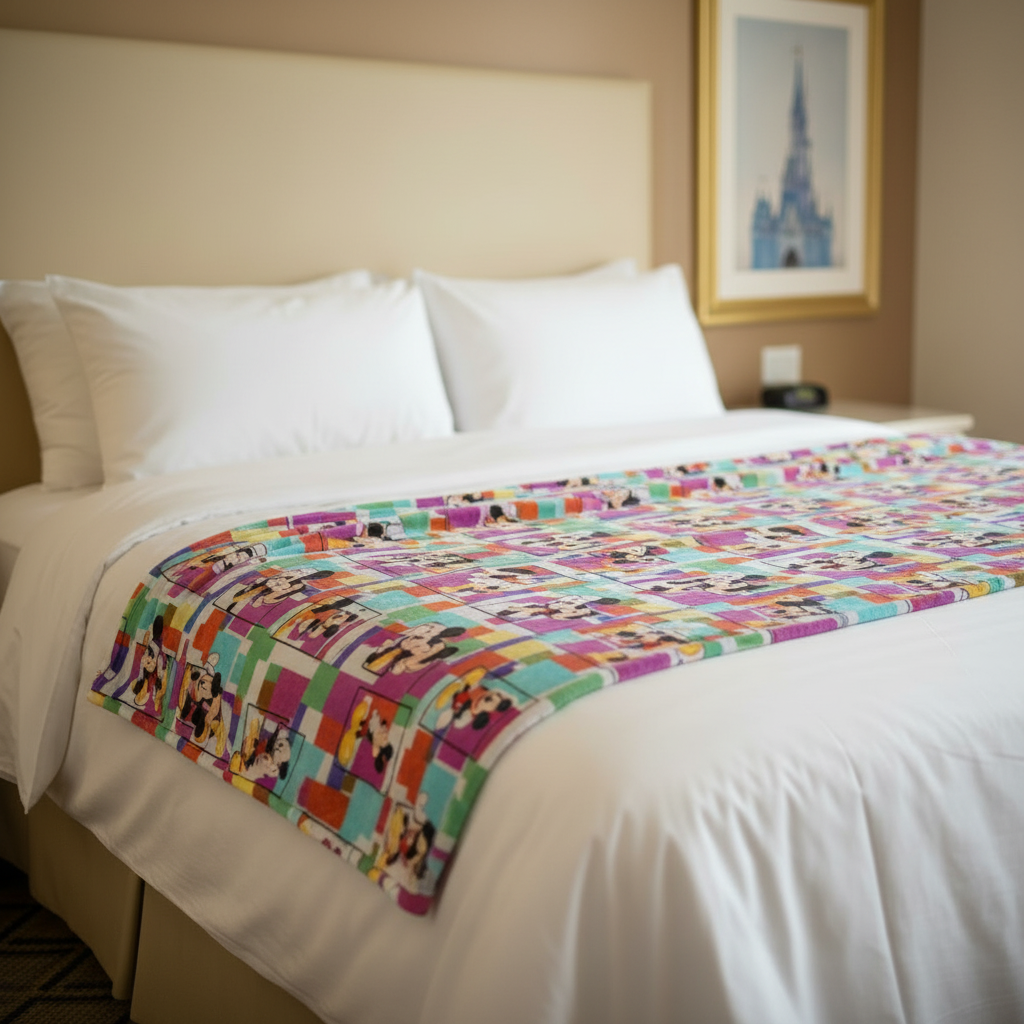 Colorful Mickey Blocks Blanket - Fresh Hero Shot