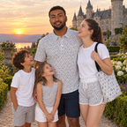 Coordinated family castle garden