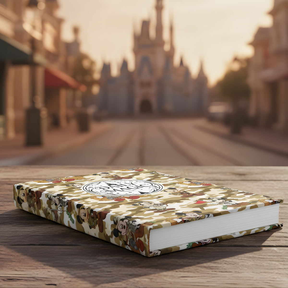 Jungle Camo Mickey Daily Magic Matte Hardcover Journal