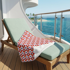 DCL Donald blanket on a cruise balcony lounge chair