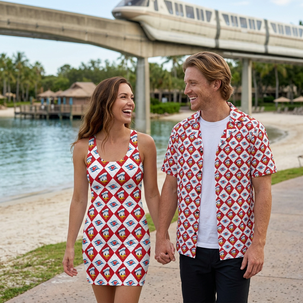 DCL Donald couples resort walk