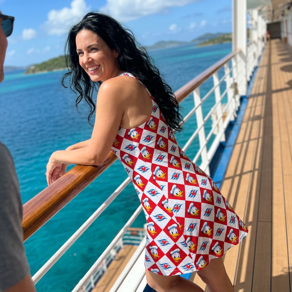 DCL Donald cruise deck scene
