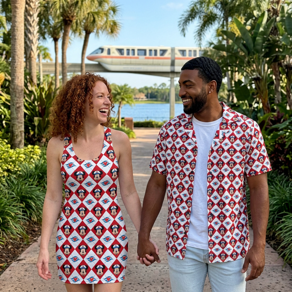 DCL Mickey couples resort walk