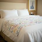 Disney Character Autographs Blanket - Hotel Bed Hero Shot