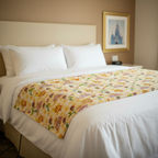 Enchanted Tiki Room Blanket - Hotel Bed Hero Shot