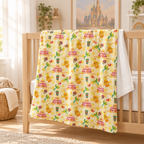 Enchanted Tiki Room blanket in a sunlit nursery