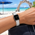 Epcot pattern watchband at a tropical beach
