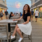 Epcot skirt evening boardwalk snapshot