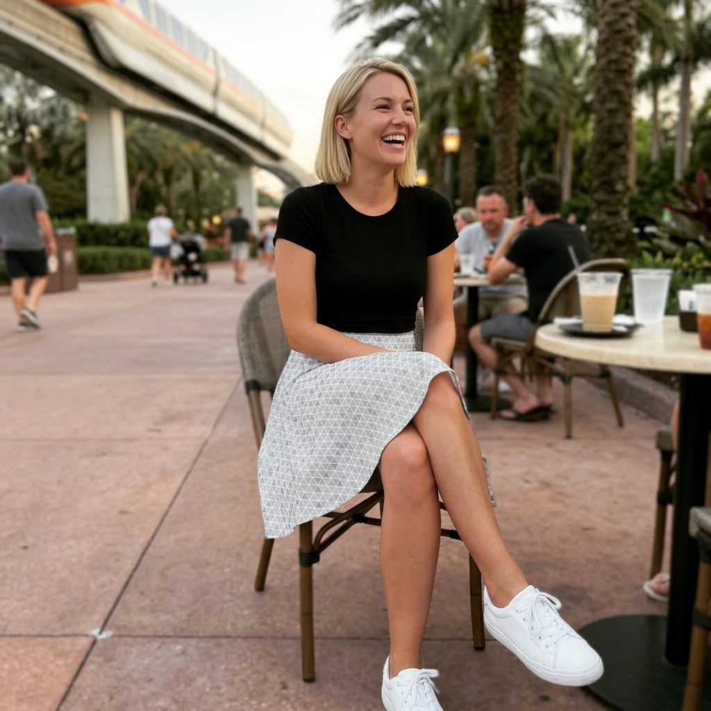 Epcot skirt resort pathway snapshot