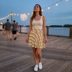 Figment skirt candid boardwalk photo