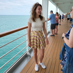 Figment skirt candid cruise deck photo