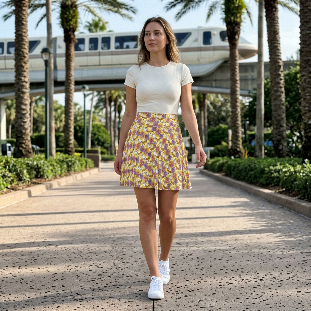 Figment skirt candid resort pathway photo