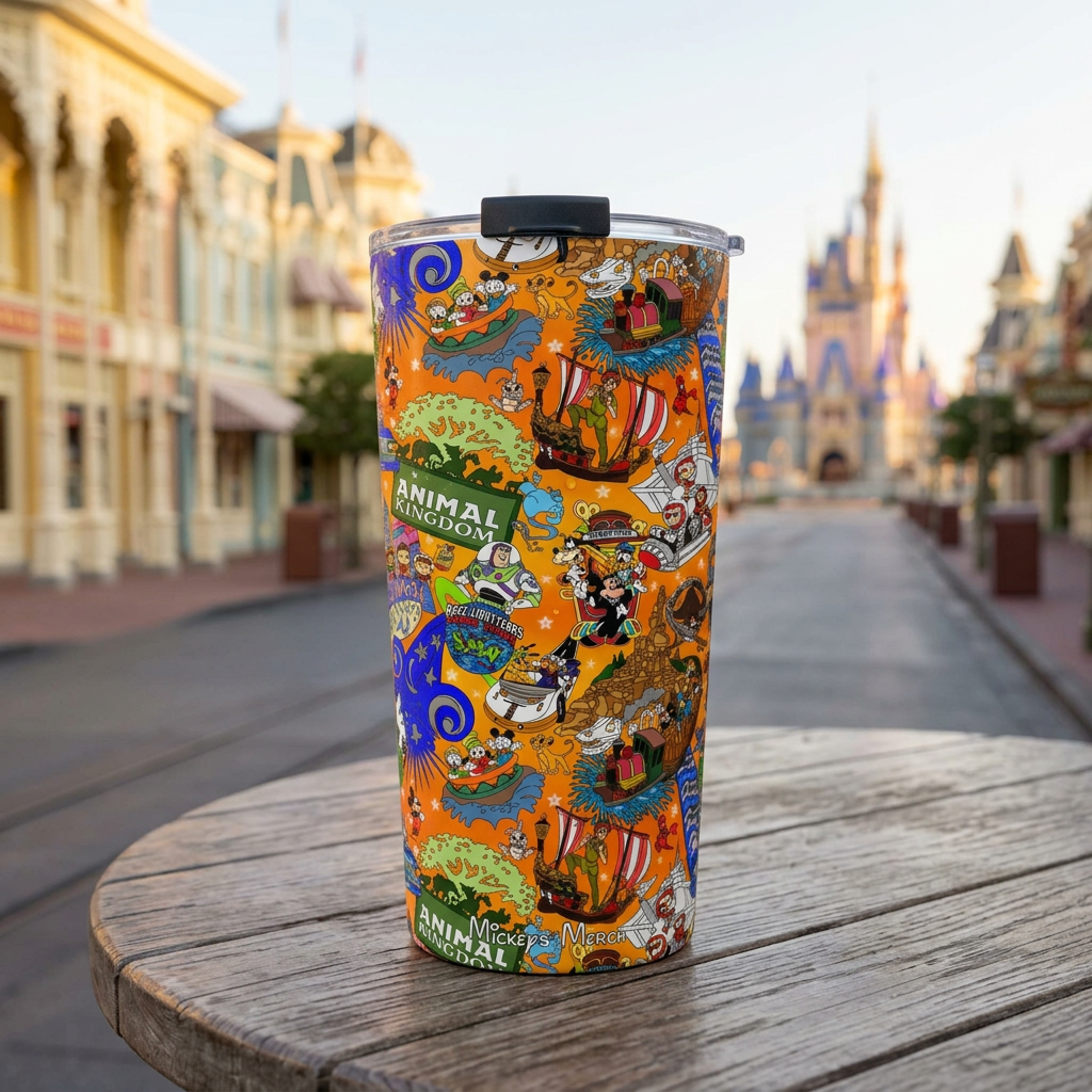 Four Parks tumbler at a Victorian corner cafe
