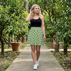 Goofy skirt in resort citrus garden