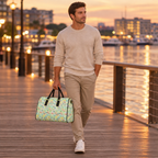 Green autograph bag evening boardwalk