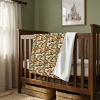 Jungle Camo Mickey blanket in a safari-inspired nursery