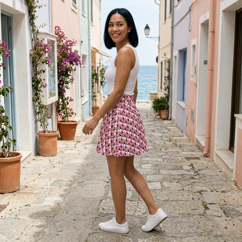 Minnie skirt on seaside boutique lane