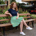 Pluto skirt in train station garden