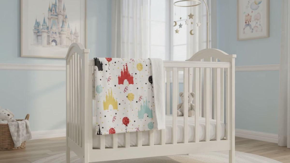 Epcot Ball Pattern Happily Ever After Baby Blanket