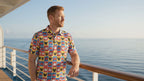 Four Parks Ride Collage Performance Polo Shirt