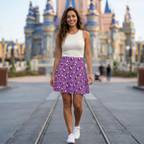 Purple Figment skirt on Main Street