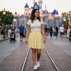 Tiki Room skirt Main Street snapshot