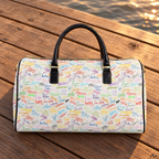 White autograph bag boardwalk close-up